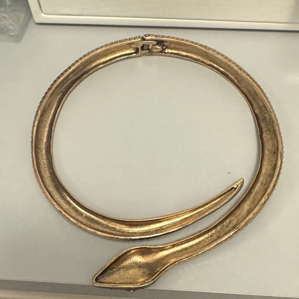 Gold Snake Zara Choker - Picture 2 of 2